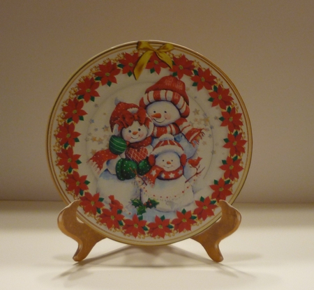 Christmas Plate with Stand.Mini Kit.15 by Cornelia Orgahs
