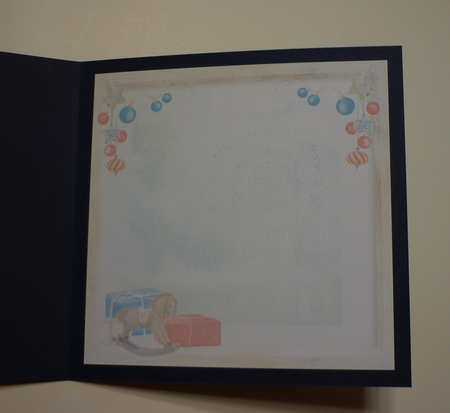 Sweet Little Boy on Christmas Morning Card Mini Kit by Cornelia Orgahs