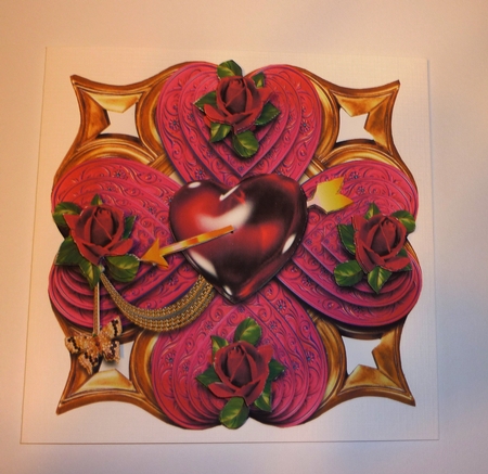 Heart Arrow stacker card by Cornelia Orgahs