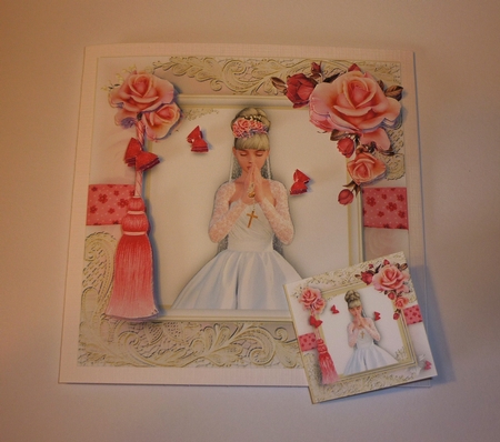 Holy Communion Female Card Front Kit by Cornelia Orgahs