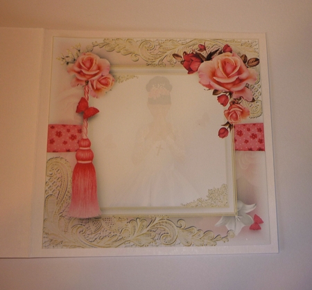 Holy Communion Dark Hair Card Front Kit by Cornelia Orgahs
