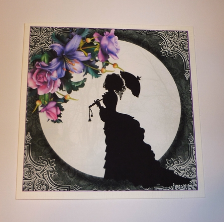 Floral Silhouette 1 by Cornelia Orgahs
