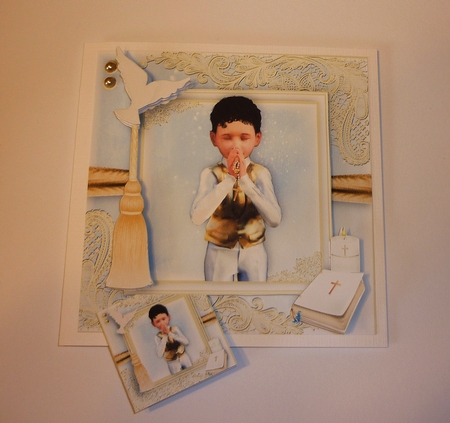 Communion/Confirmation Boy card Front Kit by Cornelia Orgahs