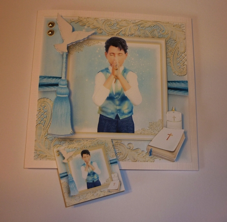Communion Teen Boy Card Front Kit by Cornelia Orgahs