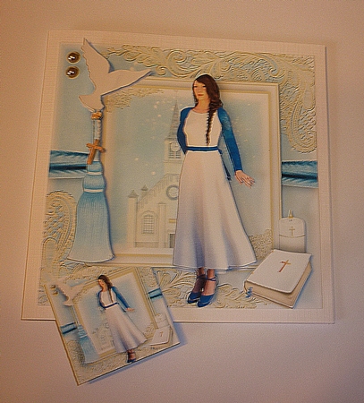 Confirmation Older Teen Girl Card front Kit by Cornelia Orgahs