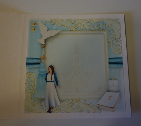 Confirmation Older Teen Girl Card front Kit by Cornelia Orgahs