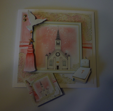 Confirmation/Communion Church Female Card Front Kit by Cornelia Orgahs