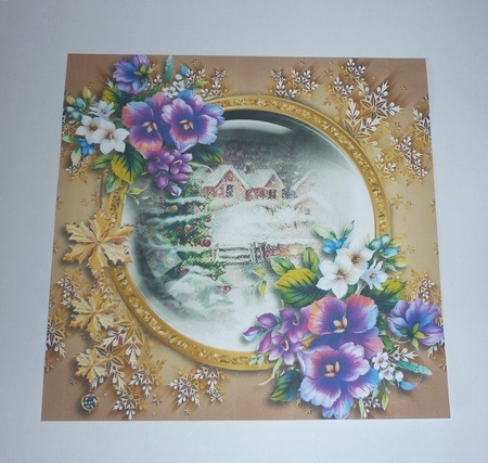 Golden Snowflakes 11 by Cornelia Orgahs