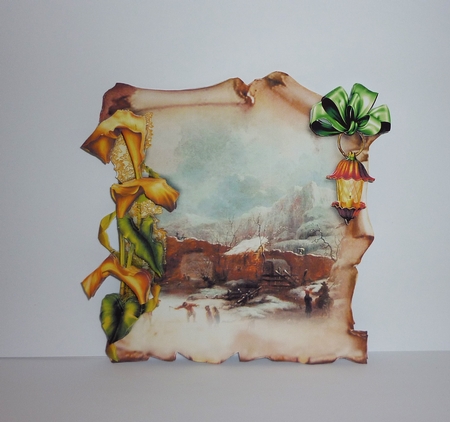 Seasonal Scrolls - 1 by Cornelia Orgahs