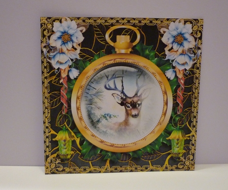 Christmas Time Fob Watch - Christmas Rose by Cornelia Orgahs