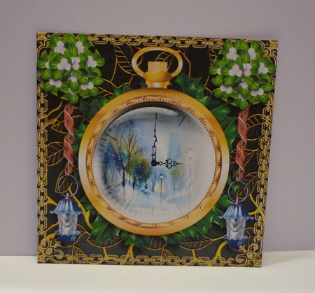 Christmas Time Fob Watch - Mistletoe by Cornelia Orgahs