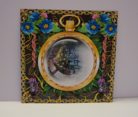 Christmas Time Fob Watch - Himalayan Poppies by Cornelia Orgahs