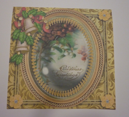 Bygone Age Gold - Christmas Greetings by Cornelia Orgahs