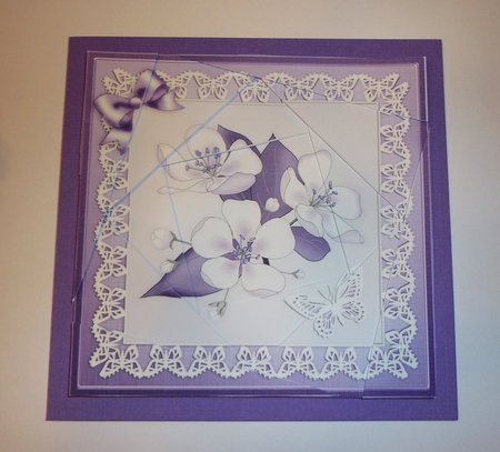 Apple Blossom Quick Card Twisted Spiral Side Stacker by Cornelia Orgahs