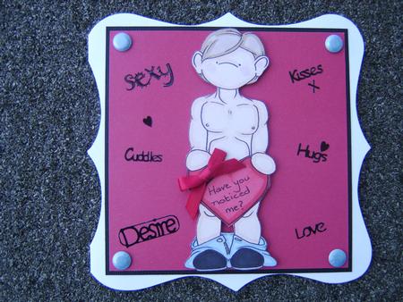 Cheeky Valentines Hunk Doodles Digital Stamp by Corrine Penhale