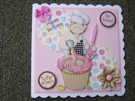 Freshly Baked Doodles Large Image Pink Iced by Corrine Penhale