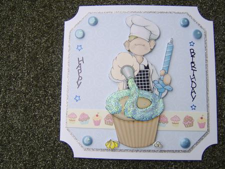 Freshly Baked Doodles Large Image Blue Iced by Corrine Penhale