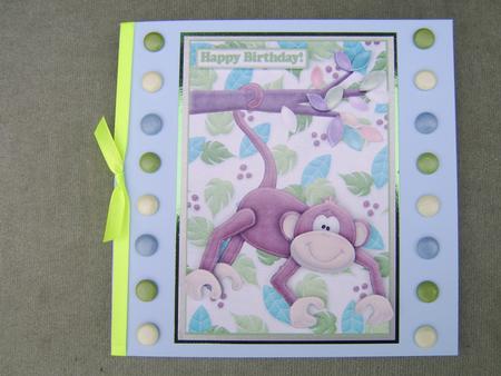 Wild About You! Decoupage Birthday Card by Corrine Penhale