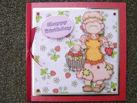Strawberry Doodles Digital Stamp by Corrine Penhale