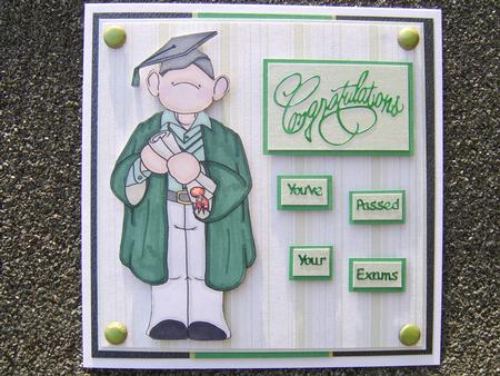 Graduation Doodles (male) Digital Stamp by Corrine Penhale