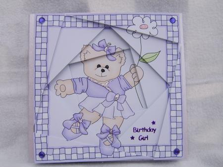 Ballet Teddy Quick Card Twisted Spiral Side Stacker by Corrine Penhale