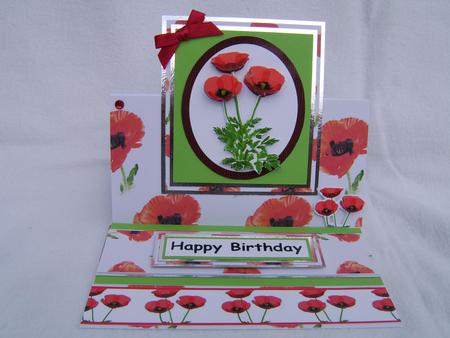 Red Poppies 2 in Oval by Corrine Penhale
