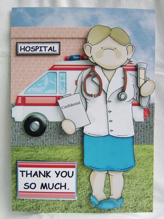 Female Doctor Doodles Large Image by Corrine Penhale