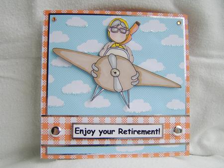 Flying Granny Doodles Digital Stamp by Corrine Penhale