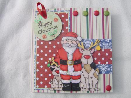 Santa and Baby Rudolf Doodles Digital Stamp by Corrine Penhale