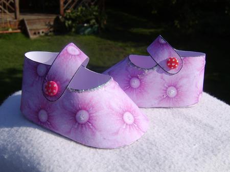 Blooming Marvellous 3D Baby Shoes in Pink by Corrine Penhale