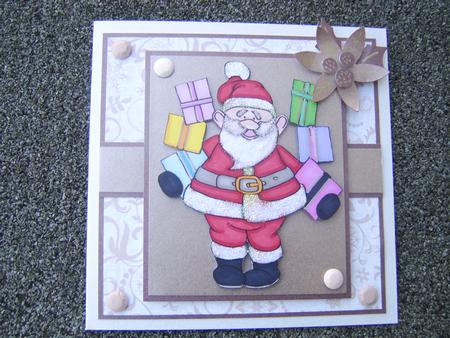 Santa Doodles with Gifts Digital Stamp by Corrine Penhale