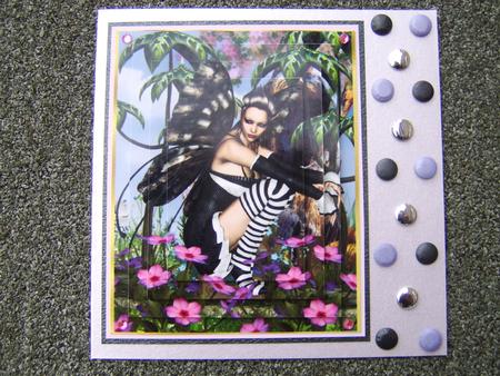 Aint She Sweet Fairy in the Flowers 96 Oblong Pyramage by Corrine Penhale