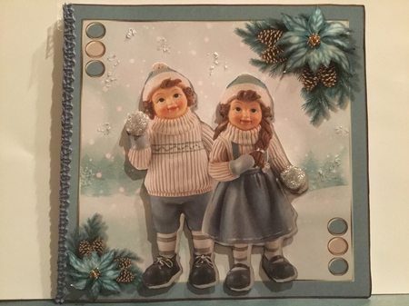 Soft Blue Christmas 5 by Cyndia Gilbert