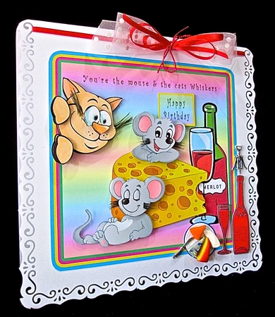 Youre The Mouse & The Cats Whiskers - Decoupage by Cynthia Massey