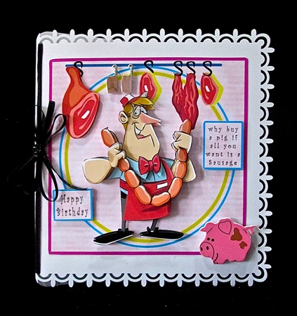 Butchers Meat - Decoupage by Cynthia Massey