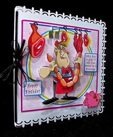 Butchers Meat - Decoupage by Cynthia Massey