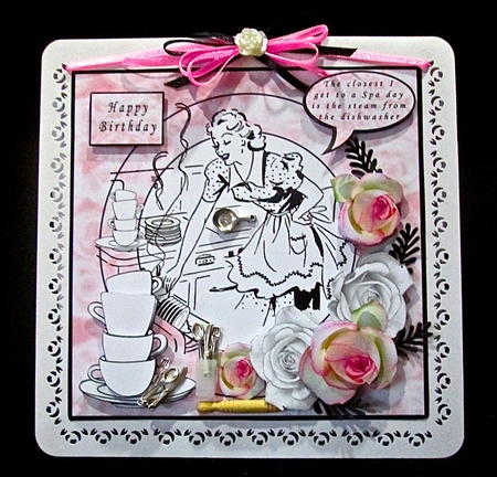 The Closest I get To A Spa Day - Decoupage by Cynthia Massey