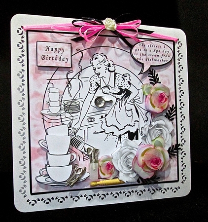 The Closest I get To A Spa Day - Decoupage by Cynthia Massey