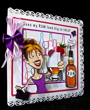 Does My RUM Look Big In This - Decoupage by Cynthia Massey