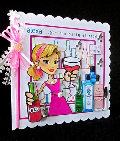 Alexa...Get The Party Started - Decoupage by Cynthia Massey