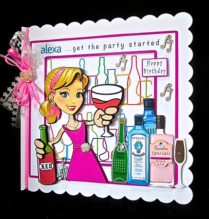 Alexa...Get The Party Started - Decoupage by Cynthia Massey