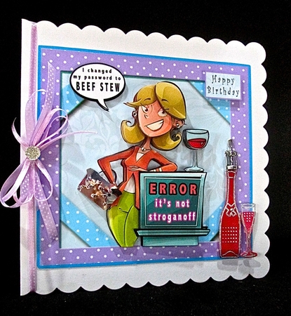 Password Error - Decoupage by Cynthia Massey
