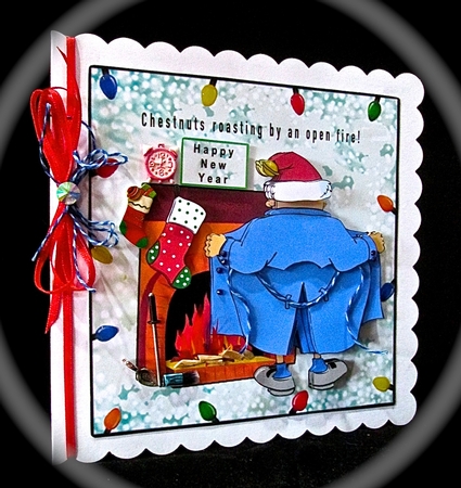 Chestnuts Roasting By An Open Fire - Decoupage by Cynthia Massey