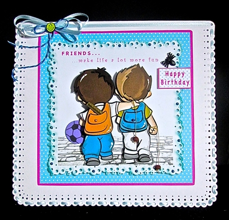 Friends Make Life A Lot More Fun - Decoupage by Cynthia Massey