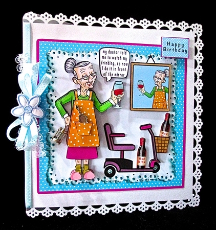 My Doctor Told Me To Watch My Drinking - Decoupage by Cynthia Massey