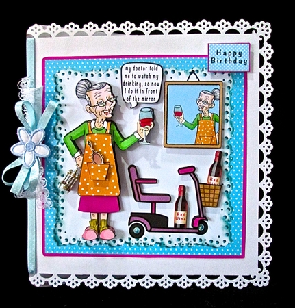 My Doctor Told Me To Watch My Drinking - Decoupage by Cynthia Massey