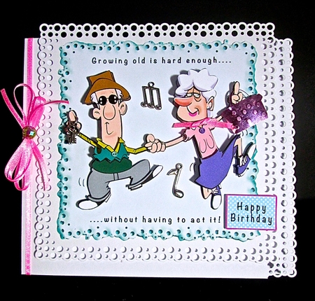 Growing Old Is Hard Enough - Decoupage by Cynthia Massey