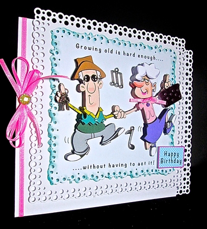 Growing Old Is Hard Enough - Decoupage by Cynthia Massey