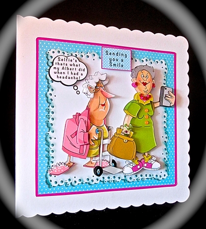 Whats A Selfie - Decoupage by Cynthia Massey
