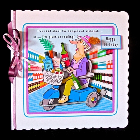 The Dangers Of Alcohol - Decoupage by Cynthia Massey